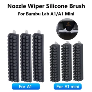 Nozzle Brush For Bambu Lab A1 Wiper Silicone Brush Hotbed Mounted Scrubbers For Bambulab A1 Cleaning Tool 3D Printer Accessories