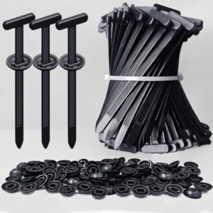 2026 Upgraded Nylon Universal Cable Tie Buckle, Heavy Duty Self-Locking Rivet Zip Ties, Multifunctional Cable Tie Buckle for Car