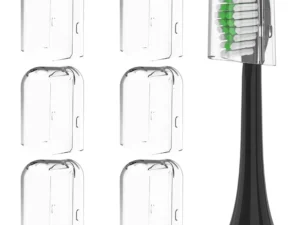 6 Pcs Reusable Transparent Toothbrush Head Dustproof Cover Caps for Philips Electric Toothbrush Head Protector Home Travel Use