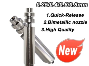For Anycubic Kobra X Nozzle KX Bimetal Nozzles 0.25/0.6/0.8/0.4mm One-piece Hotend Nozzle Resistant 300℃ For KobraX 3D Printer