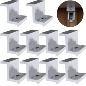 10Pcs Solar Photovoltaic Mounting PV End Clamps 30-45mm Clamps For Solar Module Solar Panel Racking Mounts Accessories