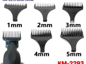 Kemei Hair Trimmer Limit Comb Universal Black Guards Hairdresser Hair Cutting Guide for KM-2293 KM-2299 1 2 3 4 5mm Comb 4pcs oi