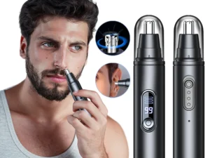 Mini Nose Hair Trimmer Rechargeable Automatic Shaving Nose Eyebrow Ear Painless Hair Clipper Electric Nose Hair Trimmer for Men