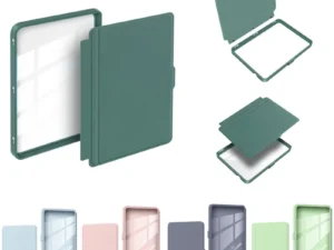 Detachable Acrylic Clear Back Case For 2024 Kobo Clara Colour Color BW 2E N365 N367 N506 6'' Case PU Leather Smart Sleep Cover