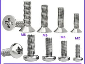 M1.6 M2 M2.5 M3 M3.5 M4 M5 M6 M8 Stainless Steel Cross Recessed Pan/Countersunk Head Screw Phillips TV Computer Furniture Bolts