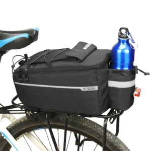 Electric folding rack bag for ground bikes, camel bag accessories, and rear seat bag for riding equipment
