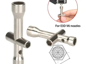 4 in 1 3D Printer Nozzle Tool M2 M2.5 M3 M4 Screw Nut Hexagonal Cross Wrench For E3D V5 V6 Bambu X1 P1 A1 Nozzle Mini Spanner