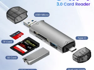 6 in 1 Card Reader USB3.0 to Type C Micro USB Universal OTG Adapter Multifunctional Adapter SD TF High-Speed Transmission