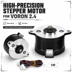 For Voron 2.4 NEMA14 36mm Motor Round Pancake 6BYG1204-A-6QHT for Orbiter Sherpa 3D Printer Voron Mini Extruder