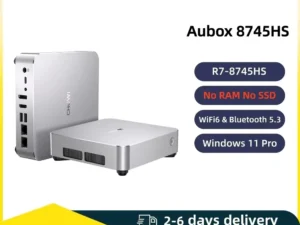 CHUWI Mini PC AuBox AMD Ryzen7 8745HS With Oculink DDR5 No RAM No ROM No OS WiFi6 BT5.2 2.5G LAN Support Quad DisplaysUp to 4K Desktop Gaming Computer Mini PC