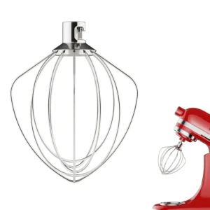 Replacement part K45WW Stainless Steel 6-Wire Whisk Attachment for KitchenAid 4.5-5-Quart Bowl Stand Mixer,  Whisk