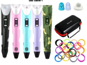 3D Pen With LCD Screen Compatible PLA Filament Toys 3D Drawing Printing Pen for Children DIY Christmas Birthday Gift