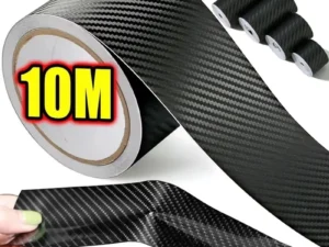 1/2pcs Nano Carbon Fiber Car Sticker Paste Protector Strip DIY Automotive Protective Film Car By Sill Side Anti Scratch Tape
