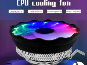 TISHRIC CPU Cooler Cooling Fan 120mm RGB 3Pin PWM Intel LGA 1700 1200 1150 1151 X79 E5 AMD AM3 AM4 X99 Processor Cooler PC Fan