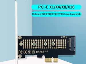 FENVI M.2 NVME to PCIe 4.0 Adapter With Aluminum SSD Heatsink 64Gbps M.2 SSD Gen4 PCIe 4.0 X1 X4 X8 X16 Expansion Card For PC