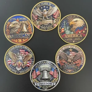 The 250th anniversary of American Independence Day souvenir coin collection