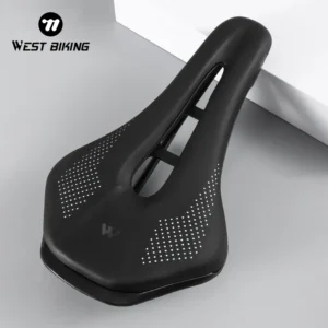 WEST BIKING Road Bike Gel Comfortable Seat PU Leather Soft Foam Filled Cushion MTB Cycling Saddle Ultralight Bicycle Parts