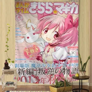 VIKAMA Magical Girl Tapestry Bohemian Tapestry Tarot Hippie Tapestry Dormitory Japanese Tapestry Wall Decoration