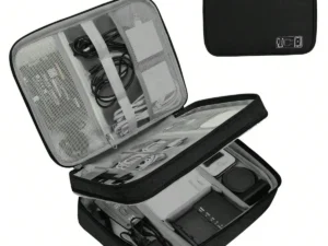 Cable storage bag waterproof digital electronic organizer portable USB data line charger plug storage bag travel cable organizer