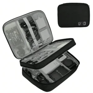 Cable storage bag waterproof digital electronic organizer portable USB data line charger plug storage bag travel cable organizer