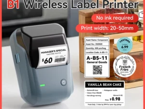 NIIMBOT B1 Portable Thermal Printer With Tapes 2 Inch Adhesive Label Printer Mini Bluetooth Sticker Maker Support Smartphones PC