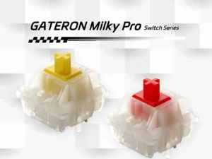 Gateron Milky Pro Switches Milky Yellow Pro Red Linear Pre Lubed Switch SMD RGB Mx Stem Switch for Mechanical Keyboard 5pin POM