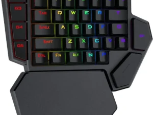 Redragon K585 PRO Wireless One-Handed Mechanical Keyboard 42 Keys 3-Mode RGB 7 Onboard Macro Keys Detachable Wrist Support