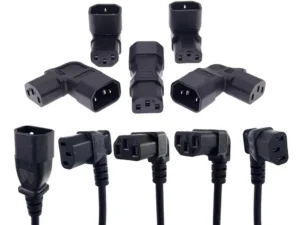 IEC60320 C13 Angle Converter Angle Extension Cable C13 to C14 PDU Angle Power Cables Male to Female AC Power Cord 10A 250V