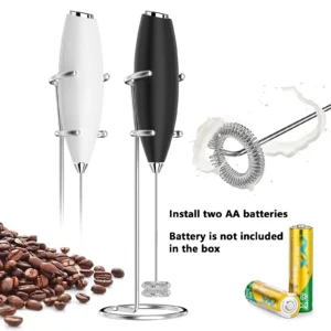 Kitchen Powerful Milk Frother Wand Handheld Battery Operated Drink Mixer for Coffee, Lattes, Cappuccino, Matcha Gift Idea