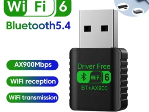WiFi 6 AX900 Bluetooth 5.4 WiFi USB Adapter Wireless Network Card 2.4G&5GHz Wi-Fi Antenna For PC Driver Free USB WiFi Receiver