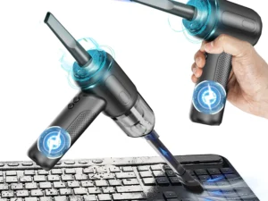 Air Duster - High-Power Suction, 6000mAh Dual-Purpose, Mini Handheld, Multi-Functional, One-Click Dusting, with Crevice Tool, Du