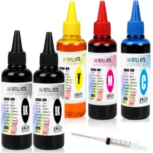 100ml Universal Dye Ink BK C M Y Kit Compatible For HP Canon Epson Brother Deskjet Inkjet Printer Tank Cartridges CISS