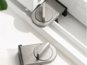 No-Drill Sliding Door Lock, Child Safety Lock for Sliding Windows, High-Rise Anti-Fall Limiter, Anti-Theft Safety Latch