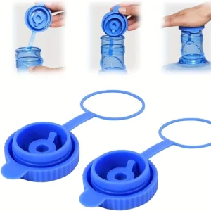 5 Gallon Water Jug Cap, Reusable Silicone 3 & 5 Gallon Water Jugs Replacement Cover, Upgrade No Spill Food Grade Silicone