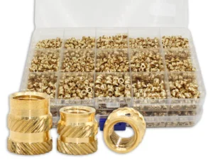 Brass Threaded Insert Nut Kit M2 M2.5 M3 M4 M5 M6 M8 Hot Melt Heat Knurled Embed Injection Copper Insertnut for 3D Print Plastic