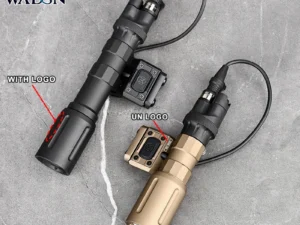 Tactical PLH V2 Flashlight UN Hot Button Remote Pressure Switch Tail Cap For 20mm Rail High Power 1300Lumens Hunting Scout Light