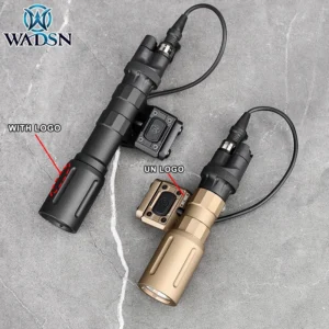 Tactical PLH V2 Flashlight UN Hot Button Remote Pressure Switch Tail Cap For 20mm Rail High Power 1300Lumens Hunting Scout Light
