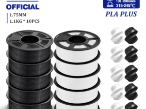 JAYO PLA + 3D Filament 1.75MM 10 Rolls PLA PLUS 3D Printer Filament Neatly Wound 3D Printing Filament 1.1kg Spool High Toughness
