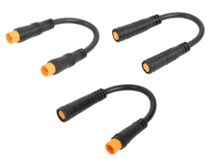 Electric Bicycle Female to Male 3 Pin Extension Cable For E-Bike Waterproof Durable Display Thumb Throttle Cables Plug Accessory