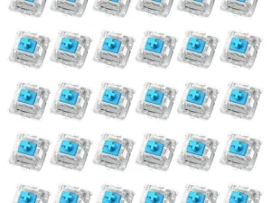 30Pcs Keyboard Switch Keyboard Clicker Key Replacement 2 Metal Pin Tactile Switch for Mechanical Keyboard