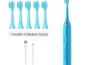 Tongwode Electric Sonic Toothbrush USB Rechargeable Waterproof Electronic Ultrasonic Whitening Tooth Brushes Replacement Heads