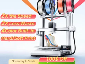 ANYCUBIC Kobra X 3D Printer 600mm/s Max Print Speed 2x Time&Materail Saving Built In 4Color Printing Automatic leveling Printer