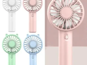 Mini USB Rechargeable Handheld Fan, Mute Portable Cooling Fan for Eyelash Makeup Desk Outdoor