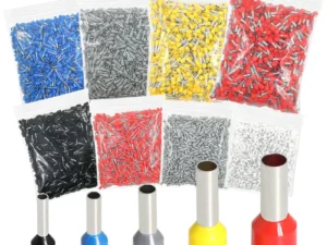 1000PCS Tubular Crimp Terminals Electrical Wire Cable Ferrules Connectors E0508 E7508 E1008 E1508 E2508 E4009 E6012 Ring Sleeve