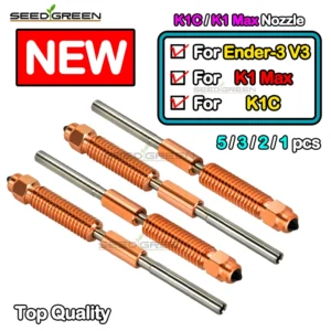For Creality K1C/K2 SE Nozzle All-in-one Hardened Steel Titanium High Flow Upgraded K1C/K1/K2 SEMax Nozzle For Ender3 V3 Nozzle