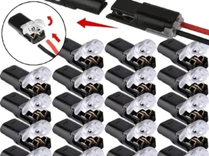 10/20/30/50 Pieces of 2-Pin Plug Electrical Connectors for Automotive Wires and Cables, Automotive Electrical Connector Strip Terminals