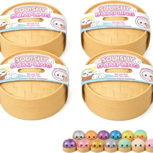 Giant Dumpling Mystery Box: Random Color Glitter Squishy Toy, Maltose Texture Slow Rising Stress Ball, Aesthetic Desk Toys