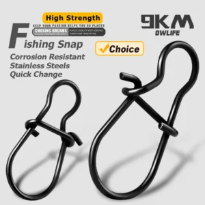 Duo Lock Fishing Snaps 25~100Pcs Fishing Clips Speed Clips Carabiners Fishing Swivels Snap Saltwater Quick Change Fishing Tackle