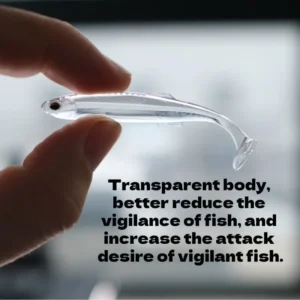 Ultra-realistic soft bait, all-water transparent material for lure fishing, suitable for bass