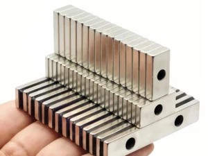 Super Strong Neodymium Magnet  N35 NdfeB Permanent Magnetic imanes Block with holes Powerful Magnets Refrigerator Magnet